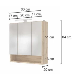 Sale Wohnen Set Badezimmer-Möbel Programm - Yazemina (fünfteilig)