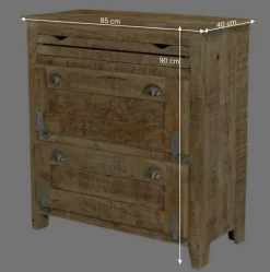Wohnen Set Design Flur Möbel massiv - Suennas (sechsteilig)