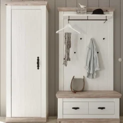 Best Wohnen Set Dielen Ausstattung mit Schrank - Nedita (dreiteilig)