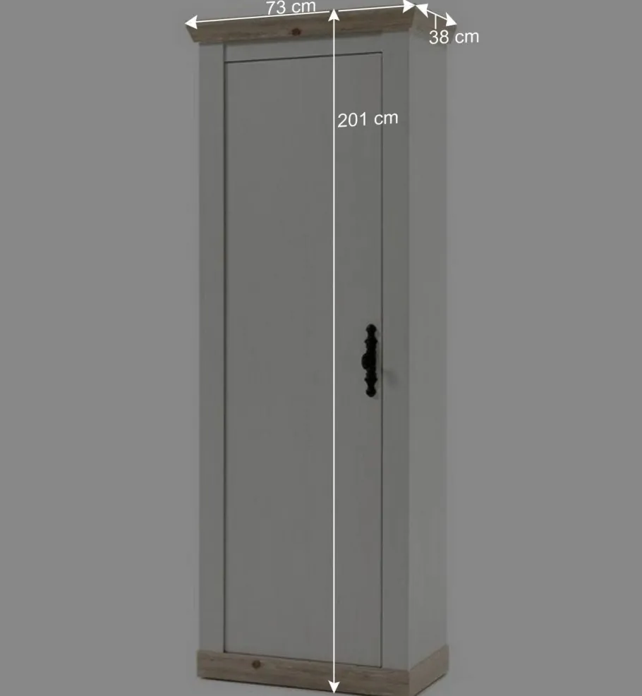 Best Wohnen Set Dielen Ausstattung mit Schrank - Nedita (dreiteilig)