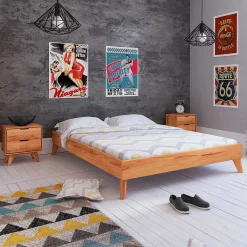 Sale Wohnen Set Doppelbett & Nachtkommoden - Junola I (dreiteilig)