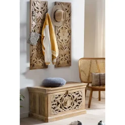Outlet Wohnen Set Garderoben Möbel im Boho Style - Runiasa (dreiteilig)