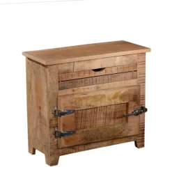 Online Wohnen Set Holz Badmöbel im Shabby Chic - Suennas (dreiteilig)