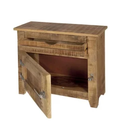 Online Wohnen Set Holz Badmöbel im Shabby Chic - Suennas (dreiteilig)