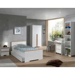 Outlet Wohnen Set Jugendmöbel in Weiß - Eldrus (sechsteilig)