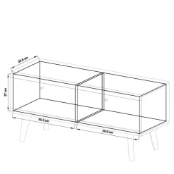 Outlet Wohnen Set Skandi Möbel fürs Wohnzimmer - Cablos (vierteilig)