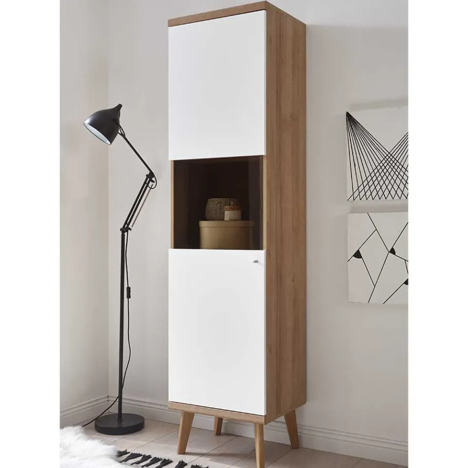 New Wohnen Set Wohnzimmer Einrichtung zweifarbig - Cablos (fünfteilig)