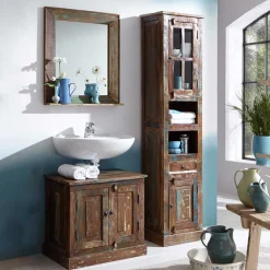 Best Wohnen Shabby Badezimmer Möbel Kombi - Jamaica (dreiteilig)