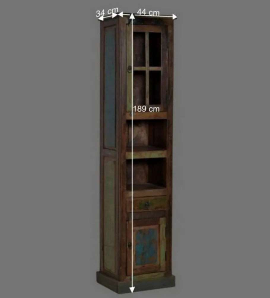 Outlet Wohnen Shabby Badmöbel aus Recyclingholz - Jamaica (fünfteilig)