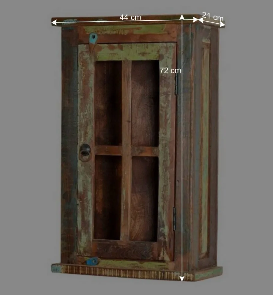 Outlet Wohnen Shabby Badmöbel aus Recyclingholz - Jamaica (fünfteilig)