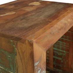 Outlet Wohnen Shabby Chic Ablagetisch Dencig in Würfelform halboffen
