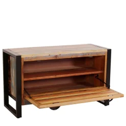 Outlet Wohnen Shabby Chic Bank mit Schuhaufbewahrung - Vosbadus