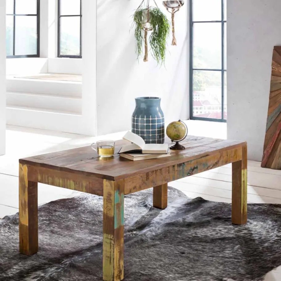 Online Wohnen Shabby Chic Couchtisch Dencig quadratisch