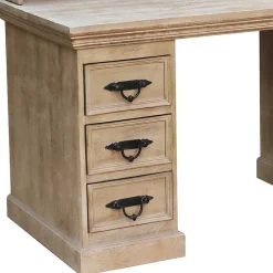 Wohnen Shabby Chic Design Schreibtisch 132x90x65 cm - Abid