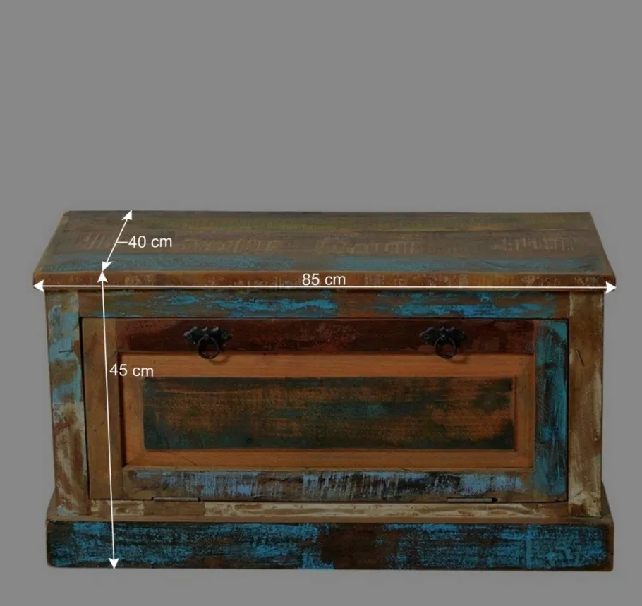 Discount Wohnen Shabby Chic Dielenmöbel Set - Jamaica (fünfteilig)