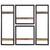 Wohnen Shabby Chic Hängeregale Set - Jamaica (vierteilig)