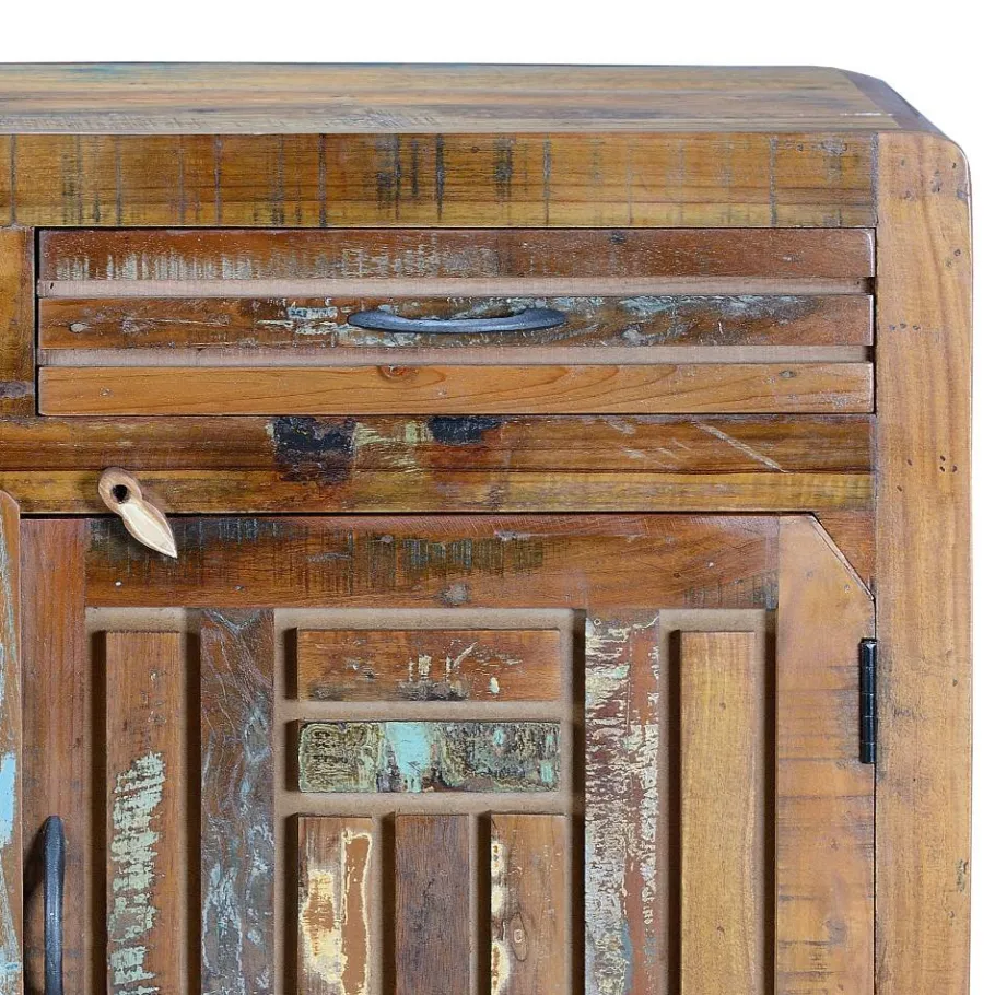 Hot Wohnen Shabby Chic Kombi-Kommode aus Recyclingholz - Tunar