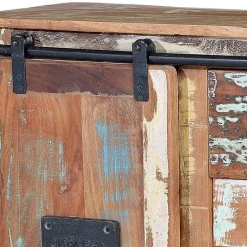 Online Wohnen Shabby Chic Kommode aus Altholz mit Lackresten - Jevilia