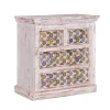 New Wohnen Shabby Chic Kommode in Antikweiß - Mirell