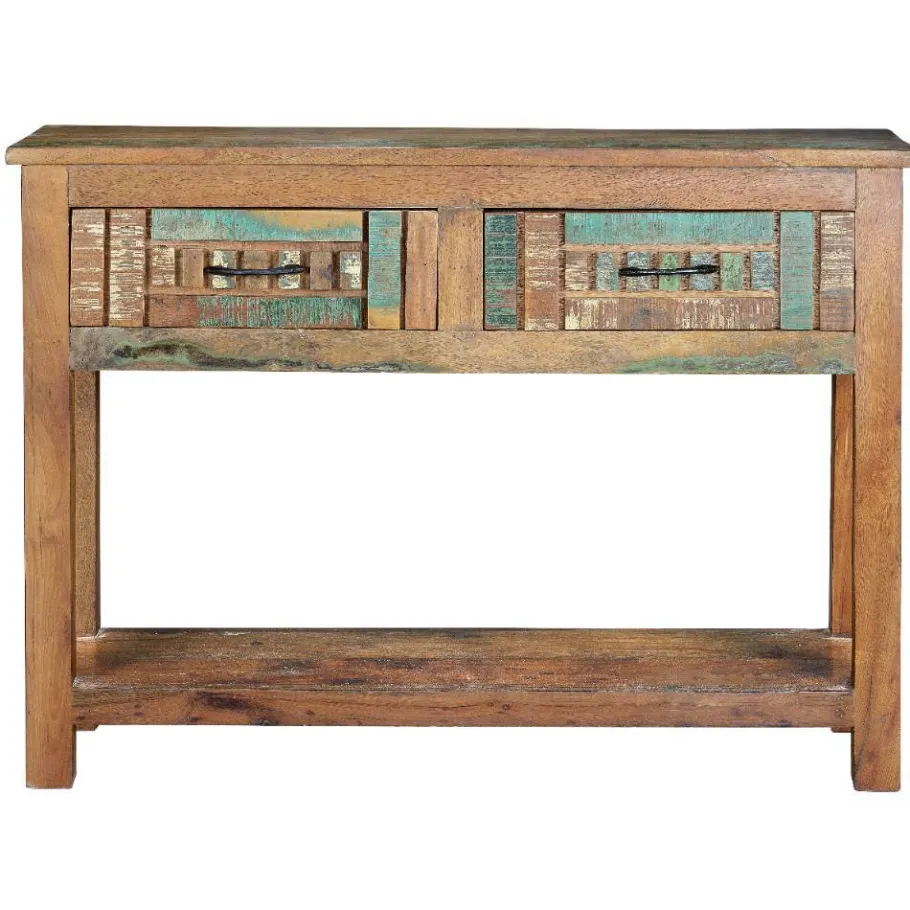 Clearance Wohnen Shabby Chic Konsolentisch aus Recyclingholz - Tunar