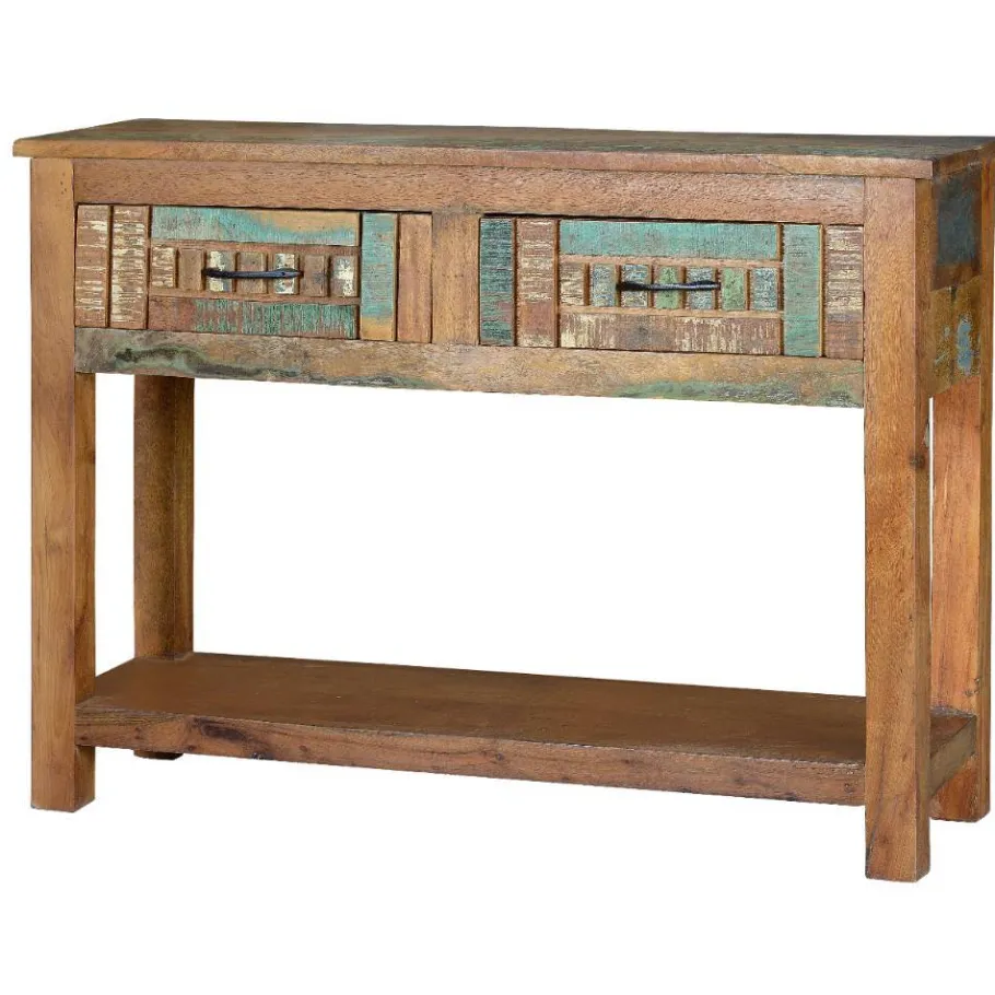Clearance Wohnen Shabby Chic Konsolentisch aus Recyclingholz - Tunar