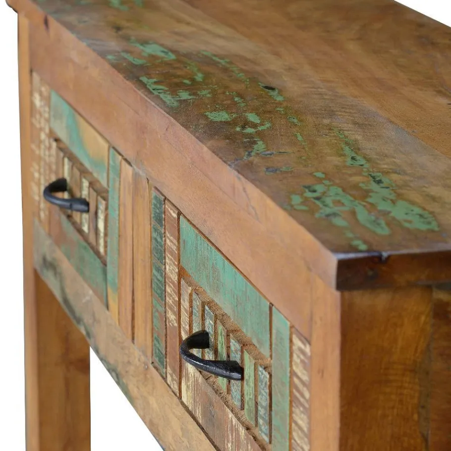 Clearance Wohnen Shabby Chic Konsolentisch aus Recyclingholz - Tunar