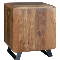 Outlet Wohnen Shabby Chic Nachtkommode aus Recyclingholz - Tunar