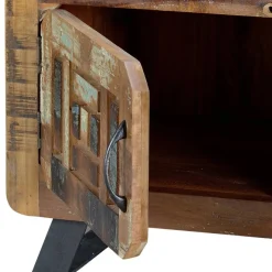 Outlet Wohnen Shabby Chic Nachtkommode aus Recyclingholz - Tunar