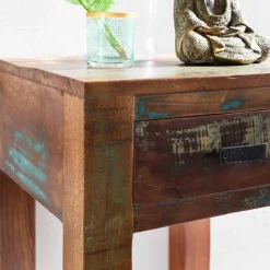 Online Wohnen Shabby Chic Nachttisch Dencig mit Schublade