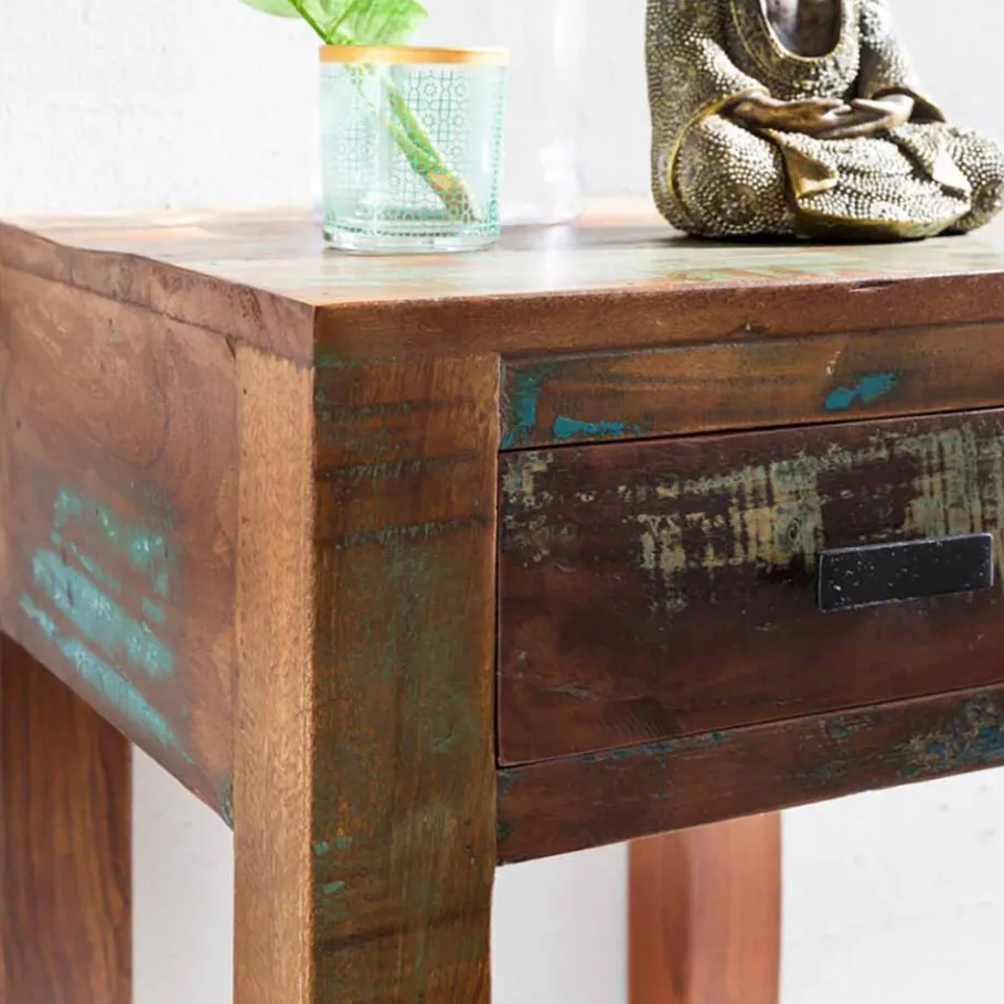 Online Wohnen Shabby Chic Nachttisch Dencig mit Schublade