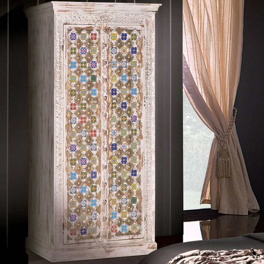 New Wohnen Shabby Chic Schrank in Antikweiß - Mirell