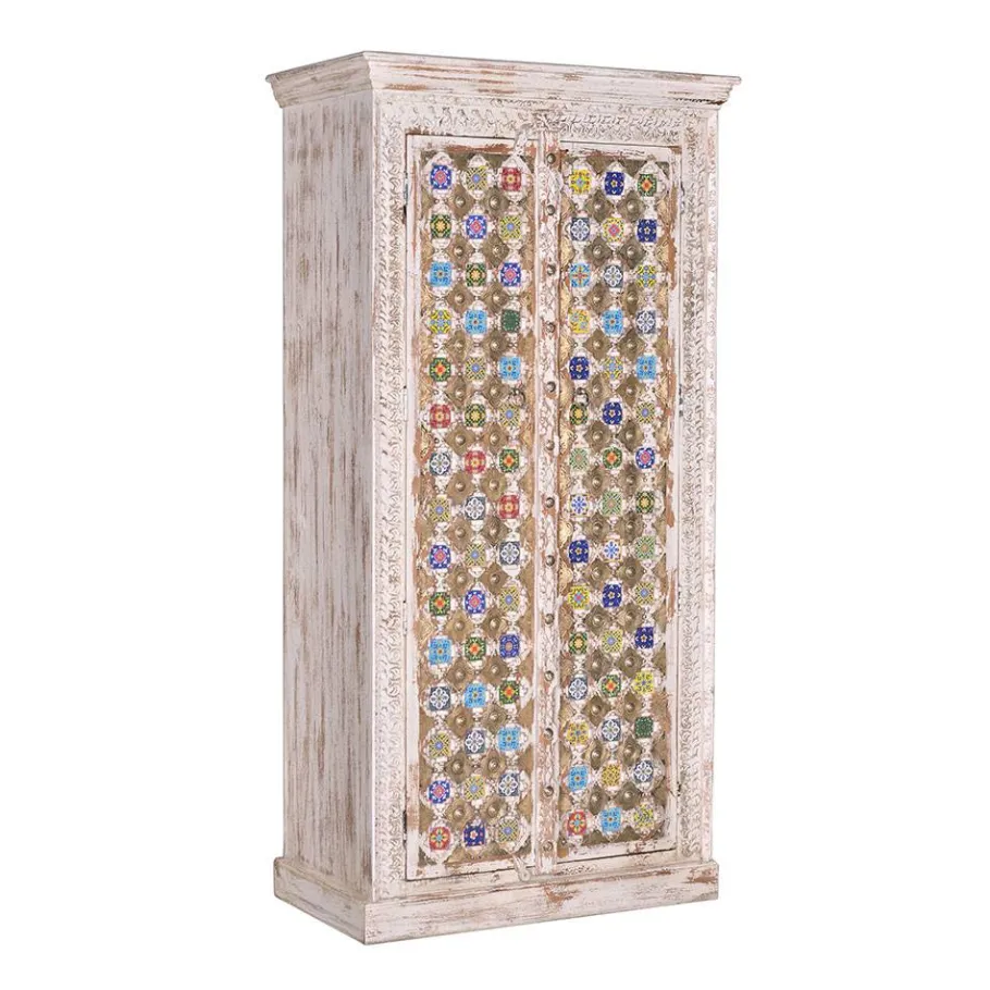 New Wohnen Shabby Chic Schrank in Antikweiß - Mirell