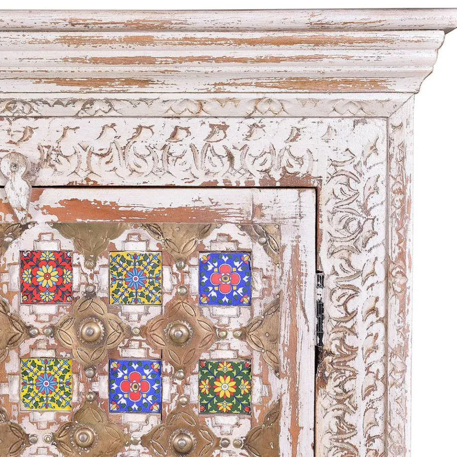 New Wohnen Shabby Chic Schrank in Antikweiß - Mirell