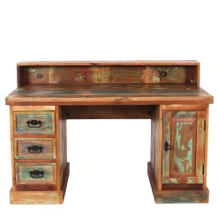 Online Wohnen Shabby Chic Schreibtisch aus Recyclingholz - Jamaica