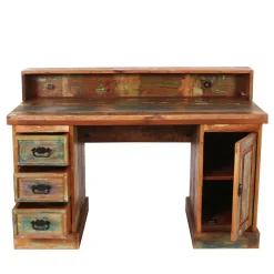 Online Wohnen Shabby Chic Schreibtisch aus Recyclingholz - Jamaica