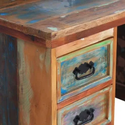 Online Wohnen Shabby Chic Schreibtisch aus Recyclingholz - Jamaica