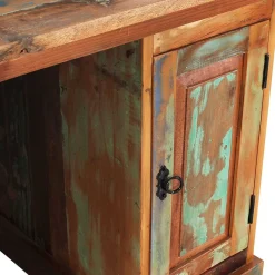 Online Wohnen Shabby Chic Schreibtisch aus Recyclingholz - Jamaica