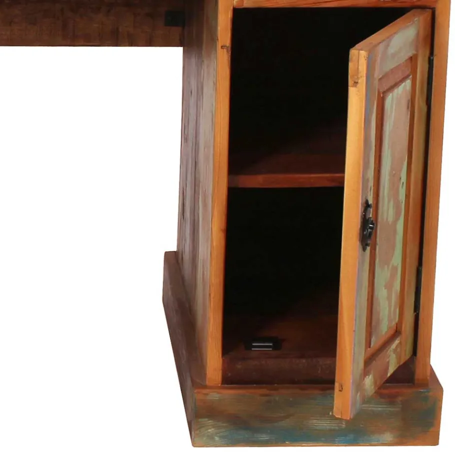 Online Wohnen Shabby Chic Schreibtisch aus Recyclingholz - Jamaica