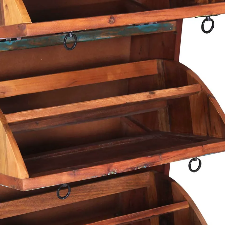 Sale Wohnen Shabby Chic Schuhschrank mit vier Klappen - Jamaica