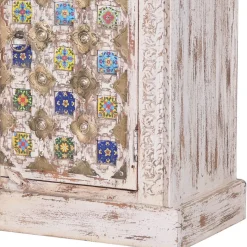 Discount Wohnen Shabby Chic Sideboard in Antikweiß - Mirell