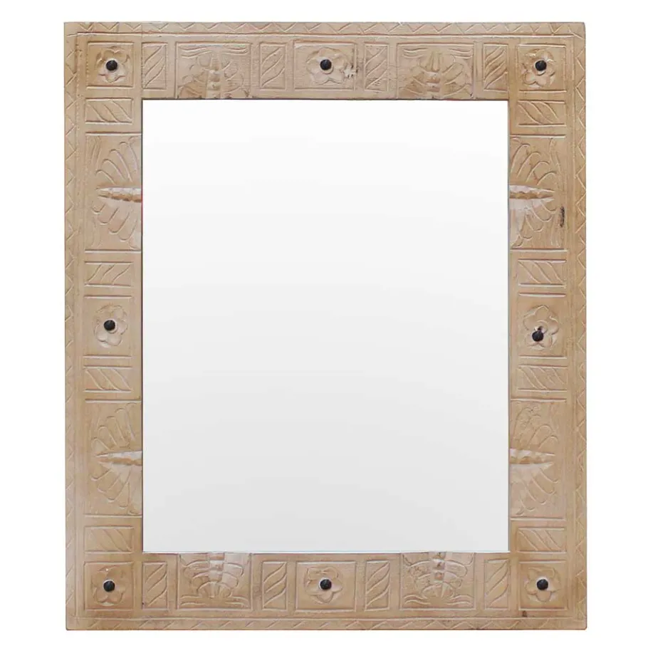New Wohnen Shabby Chic Spiegel 68x79x8 cm - Abid