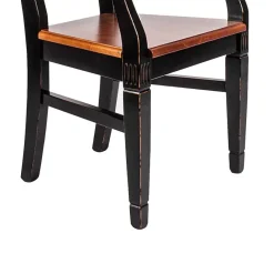 Outlet Wohnen Shabby Chic Stuhl Sacrala in Schwarz