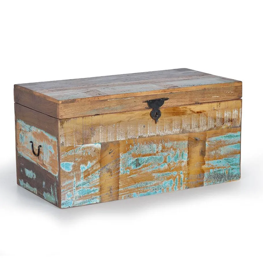 Best Wohnen Shabby Chic Truhe aus Altholz - Torreon
