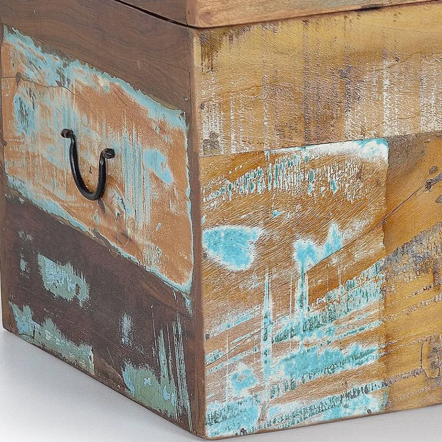 Best Wohnen Shabby Chic Truhe aus Altholz - Torreon