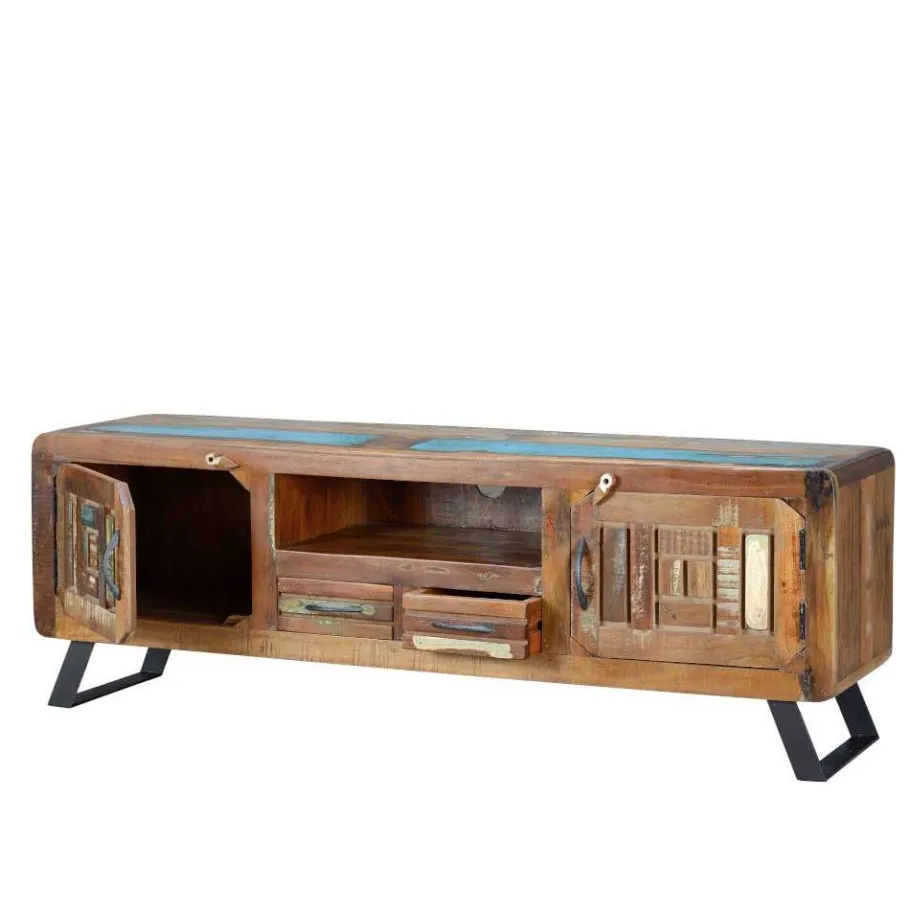 Wohnen Shabby Chic TV Lowboard aus Recyclingholz - Tunar