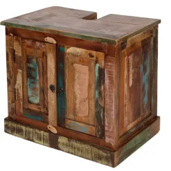 New Wohnen Shabby Chic Waschtisch & Spiegel - Jamaica (zweiteilig)