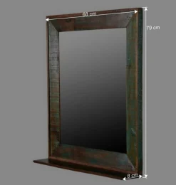 New Wohnen Shabby Chic Waschtisch & Spiegel - Jamaica (zweiteilig)
