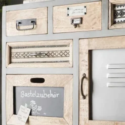 New Wohnen Shabby Design Highboard aus Recyclingholz - Nuro