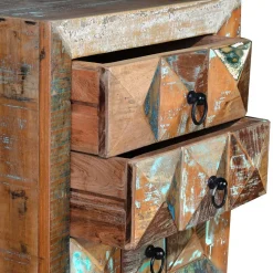 Hot Wohnen Shabby Design Nachtkommode aus Recyclingholz - Zeremonia