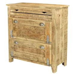 Discount Wohnen Shabby Design Schuhschrank mit 2 Klappen - Suennas